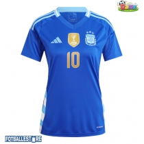Argentina Lionel Messi #10 Bortedrakt Dame Copa America 2024 Kortermet